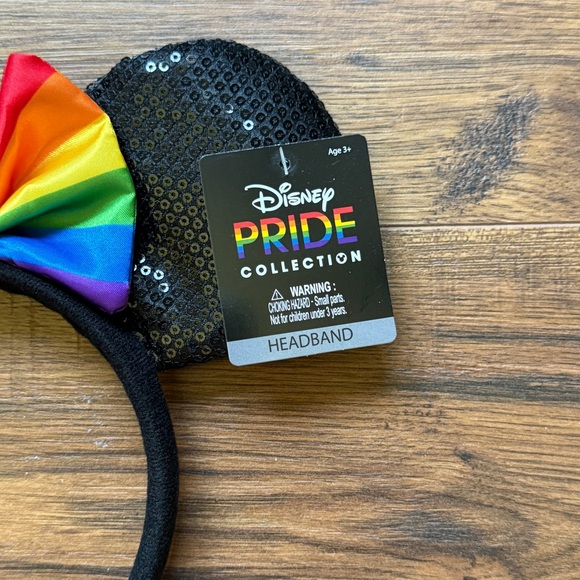 Disney Mickey Minnie Mouse Ears Pride Collection Headband Unisex One Size NWT - Picture 4 of 8